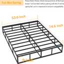 SHLAND Box Springs Full Size 9 Inch High Profile Box Spring Strong Metal Frame Mattress Foundation with Fabric Cover, Easy Assembly