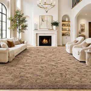 Area Rugs10x14 for Living Room,Beige Large Shaggy Carpet Plush Furry Rug
Soft Non-Slip Big Indoor Floor Rugs, Upgrade Fuzzy Plush Carpet for Bedroom Dorm Playroom Home Decor