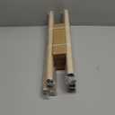 White Oak Wood Grain Curtain Rods for Windows 72 to 144 Inches 1" Diameter Boho Decorative Heavy Duty Window Curtain Rod Adjustable with Solid Finials for Living Room Bedroom Kitchen Farmhouse Outdoor