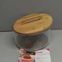 LOVYANXUE Large Salad Bowl, 10 inch Trifle Bowl with Sealed Lid, Versatile Mixing and Serving Bowl for Laying Ice Cream, Cake, Salad, Fruit, Baking, Dessert and Party Diy, Microwave Safe