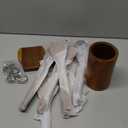 Natural Teak Kitchen Cooking Utensil Set with Holder, Wooden Spoons for Cooking, 10PCS Cooking Spatulas Set with Spoon Rest, Wooden Utensil Set for Nonstick Cookware Sturdy & Lightweight