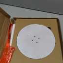 Small Side Table, Metal Round Drink Table, Desktop Diameter 9.99 for Living Room Bedroom Small Spaces Sofa Couch Chair, White