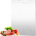 Cutting Boards for Kitchen,Food-Grade Stainless Steel Chopping Board,Hygiene Durable Safe, Suitable For Kitchen Or Outdoor Camping (11.4"L x 8"W)