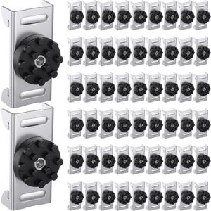 Zonon 100 Pack Soundproofing Sound Isolation Clips Resilient Channel Mounting Clip Reduces Noise from Noisy Neighbors for Apartment Recording Studio Sound Proofing for Walls and Ceilings (Black)