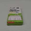 Pureegg Plastic Table Cloth Disposable 10 Pack, 54 x 108 Inch Table Cloths, Party, Picnic, Wedding, Decorative Tablecloths, Rectangle, White Plastic Cover, Leakproof & Sturdy, White