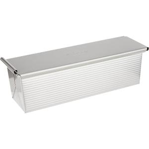USA Pan Bakeware Pullman Loaf Pan with Cover, 13 x 4 inch, Nonstick & Quick Release Coating, Made in the USA from Aluminized Steel
