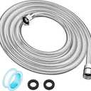 118" Shower Hose, Extra Long 304 Stainless Steel Handheld Shower Head Hose Extension/Replacement, Flexible & Durable, G1/2 Universal Insert & Nut