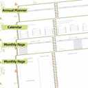 2026-2027 Monthly Planner, Jan 2026-June 2027, A4 (8.5" x 11"), 2 Year Monthly Planner, 24 month Calendar, Simple Calendar Planner Notebook Cardboard Cover, Suitable for Schools & Offices, Green