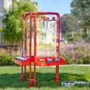 Colorations 3-Way Indoor/Outdoor Acrylic Panel Easel, Outdoor Play, Drawing, Adjustable , Art and Craft Painting