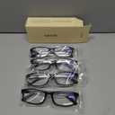 Gaoye Multi Pack Reading Glasses - Blue Light Blocking Lenses, TR90 Frames, UV400 - Eyeglasses with Clear Vision (Black, 2.5x)