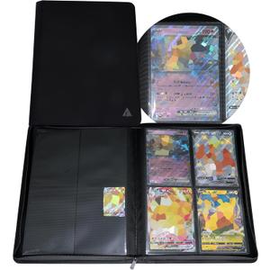 Rayvol Jumbo Card Binder Size L, 4-Pocket Fits 320 L Jumbo Cards, Ring less Jumbo Card Binder for Oversized Cards 5.4 * 7.4 Inch