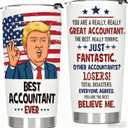 Accountant Gifts for Women Men, Accounting Gifts for Accountants - Funny Birthday Gifts for CPA Financial Advisors, 20 OZ Accountant Stainless Steel Insulated Travel Coffee Tumbler Cup