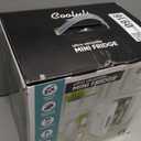 Cooluli Mini Fridge for Bedroom - Car, Office Desk & Dorm Room - Portable 4L/6 Can Electric Plug In Cooler & Warmer for Food, Drinks, Skincare Beauty & Makeup - 12v AC/DC & Exclusive USB Option, White