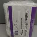 BLISSFORD - 2 Pack Fitted Hospital Bed Sheets with Elastic All Around for a Cotton Rich Soft Knitted Jersey Sheet, 36 x 84 x 12