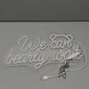 Planzo We Can Bearly Wait Led Neon Light SIgn Baby Shower Wedding Baby Kids Room Nursery Bedroom Hanging Wall Sign Decor USB Bear Light Up Sign 15.7"x8.7"