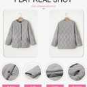 Dokotoo Womens Quilted Lightweight Jackets Button Down Puffer Jacket Coats Padded Outwear with Pockets (XL)