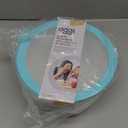 Oggi Prep, Store & Serve Plastic Bowl w/See-Thru Lid- Dishwasher, Microwave & Freezer Safe, (4 qt) White/Aqua