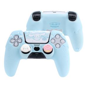 Kuitmor Silicone PS5 Controller Cover Skin Set, Anti-Slip Soft Protective Case for PS5 Wireless Controller with 2 Thumb Grip Caps and 1 Sticker (Blue Cinnamoroll)