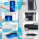 wellhouse Waterproof Phone Pouch, Waterproof Phone Case for iPhone 16 15 14 13 12 Pro Max XS Samsung, IPX8 3D Cellphone Dry Bag Beach Essentials (1 Pack - White7.0, 7 inch)