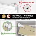 LazBlinds Cordless Cellular Shades, No Tools No Drill Blackout Honeycomb Shades Pleated Blinds for Windows, 31.5'' W x 48'' H, Soft Cream