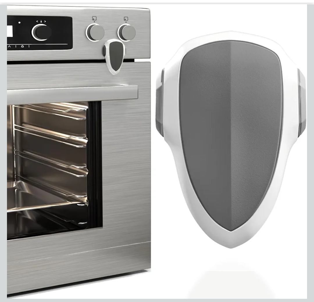 Oven Lock Child Safety, 1 Pack, Oven Door Lock Child Safety, Oven Baby Proofing, Heat-Resistant, Durable & Easy to Install Oven Safety Locks for Toddlers, Baby Proof Oven (White)