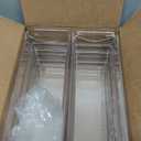 STORi SimpleSort 6-Piece Stackable Clear Drawer Organizer Set | 9" x 3" x 2" Rectangle Trays | Narrow Makeup Vanity Storage Bins and Office Desk Drawer Dividers | Made in USA