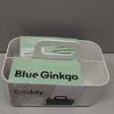 BLUE GINKGO Stackable Organizer Caddy  Korean-Made Portable Tote for Bathroom, Office, Crafts, or School Supplies (Rectangle, White)