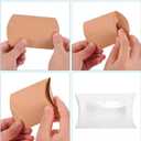 PATIKIL Pillow Boxes, 50 Pcs Wedding Gift Boxes Paper Box 4.9x2.8 Inch for Gift Wrap Wedding Parties, White