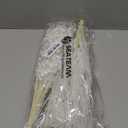 Sea Team 24-Pack Artificial Glitter Berry Stem Ornaments, Decorative Bead Sticks, Glittery Twigs, Picks, Branches for Christmas Tree, Small Vase, Holiday, Wedding, Party (15 Inches, White)