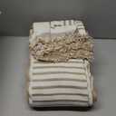 Boho Couch Cover Sofa Covers Washable, Chenille Couch Covers for 3 Cushion Couch Sofa Pet Friendly, Bohemian Sofa Slipcovers for Sectional Sofa, Loveseat, 2 3 4 Seater (71" x 134", Khaki)