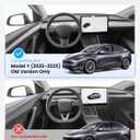 REEVAA 2026 Upgraded Tesla Model Y Sunshade Roof [No Gaps, No Sagging] Tesla Y Accessories Heat Insulation Foldable Glass Sunroof Cover for Model Y 2020-2025 (Not Fit New Y Juniper), 2PCS, Black