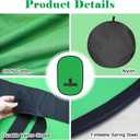 Green Screen Backdrop, 58in Portable Green Screen Chair with Stand Double Sided Foldable Green Background, Chroma Key, for Photography Streaming Gaming Photo Zoom Video Chats and Meeting