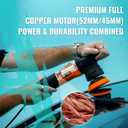 AUTIWOZ Mini Polisher, 2/3Inch Small Buffer Polisher, 630W with 12mm Random Orbital, Dual Action Car Polishers and Buffers for Car Detailing, Headlight Polishing, 2500-7000RPM with Soft Start, W02