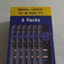 6 Pack Replacement Remote Control Only for Roku TV, Compatible for TCL Roku/Hisense Roku/Sharp/Philips/Onn Roku Smart TV(Not for Roku Stick and Box)