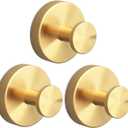2026 Suction Cup Hooks for Hanging, Shower, No-Drill Removable Heavy Duty Suction Cup Hooks for Towel, Shower, Home Storage, Window, Hanging, Bathroom, Kitchen, Glass Door - 3, Gold