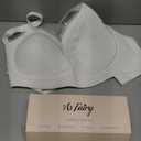 As Fairy No Underwire Sheer Mesh V-Neck Bra Lace Soft Support Comfort Bra for Women Everyday T-Shirt Bralette