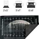 Football Rug for Bedroom,6'x9' Football Field Rugs with Non-Slip Backing,Sports Area Rug for Living Room and Game Room Decor