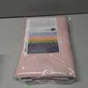 BGment Kids Blackout Curtains for Bedroom - Grommet Thermal Insulated Silver Star Print Room Darkening Curtains for Kids Room, Set of 2 Panels, 42 x 45 Inch, Baby Pink