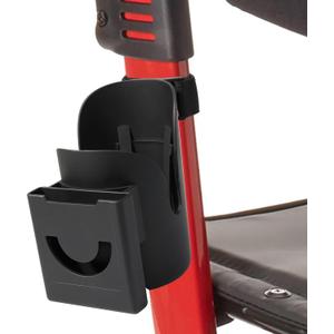 Wheelchair Cup Holder 2 in 1 Strap-on Walker Cup and Phone Holder Compatible with Drive Medical Nitro Rollator Walkers Cup Holder for Wheelchair, Walker, Rollator, Camper