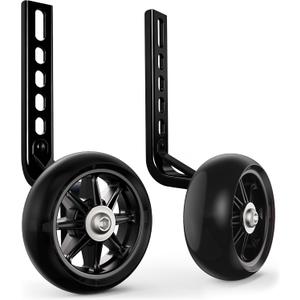 Bike Training Wheels for Kids Bike, High-Strength Arm, Upgraded Durability, Easy Install, Bicycle Training Wheels for 20 inch Bike 18 16 14 12 UniversalFor Single-Speed, Long Axle Only (Black)