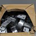 36 Pack 2-3/8 Inch Heavy-Duty Galvanized Steel Pipe Brackets for Wood Fence Repair & Outdoor Pipeline Fixing, Rust-Proof Metal Post Holders with 48 Screws