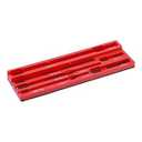 EMENTOL 9PCS Magnetic Extension Bar Holder, Red, 1/ 4", 3/ 8" and 1/ 2" Drive, Magnetic Ext. bars Organizer