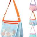 LIDAGO Beach Bag Toys for Shell Collecting,Beach Mesh Bag with Adjustable Shoulder Straps,Swimming Accessories for Boys and Girls