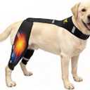 Dog Knee Brace for Torn ACL & Post Surgery Recovery - Hind Leg Support with Patented Double Strap System & Flexible Splints, Relieves Lameness & Arthritis Pain for Small to Medium Dogs (M)15-40LB