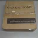 OAKOA Large Decorative Bowl - White Decorative Bowls for Home Decor - Organic Modern Home Decor Bowl - Concrete Ruffle Bowl Decor - Fluted Bowl - Scalloped Bowl