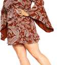 City Chic Women's Plus Size Dress - Paisley, Size: 12