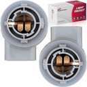 2PCS Turn Signal Bulb Holder Socket Fit for Hyundai Elantra Sonata Tiburon for Kia Optima Lamp Plug Connector Base Replace #92160-3C000 921603C000