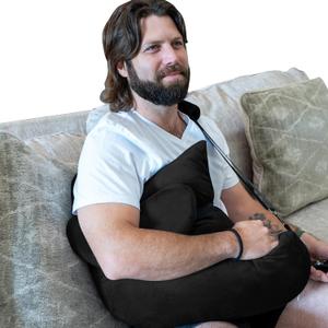 Shoulder Surgery Pillow - Pain Relief for Torn Rotator Cuff, Broken Arm, Dislocated Shoulder & Post-op Care - After Surgery Recovery Healing & Side Sleeping Arm Support Pillow with Strap and Soft Pad