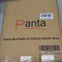Panta Bed Assist Rail, ASTM F3186, Adjustable, Grey | Foam padded handle, fixing strap, storage bag, fits twin/full/queen/king, portable bed cane