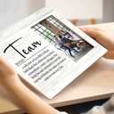 SRADMO Team Gifts: Inspirational Picture Frame - Team Definition 10x8 inch Wooden Tabletop Photo Frame